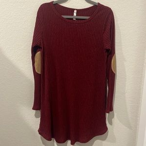MTS Maroon Sweater Dress - Size L